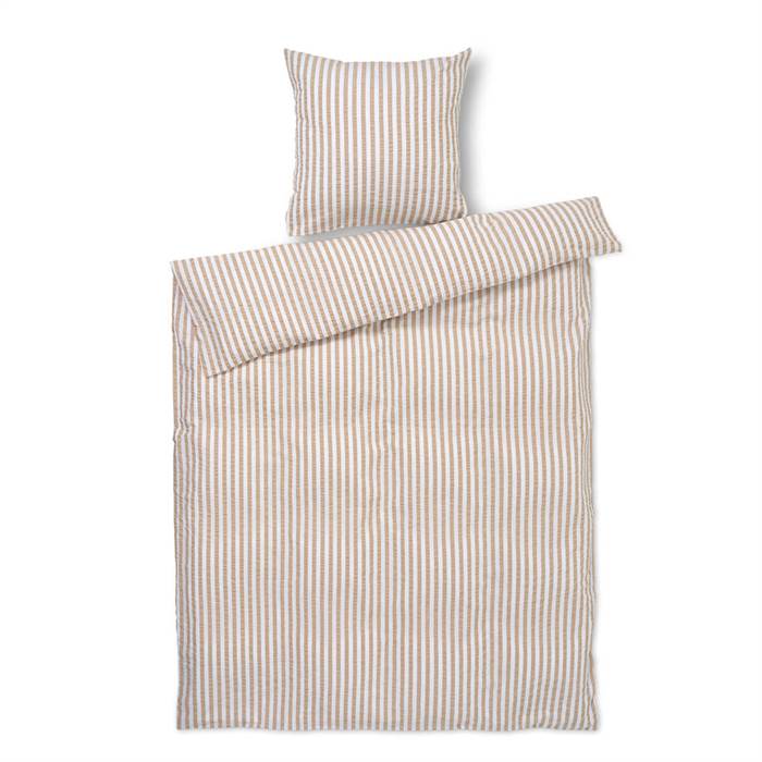 Køb Juna Bæk og Bølge sengetøj – Sand/Hvid – 140 x 220 cm