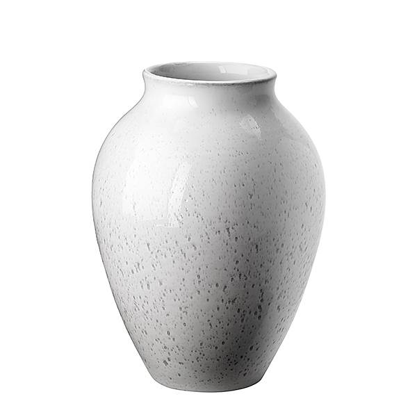 Knabstrup Keramik Knabstrup vase hvid/grå - 20 cm. 