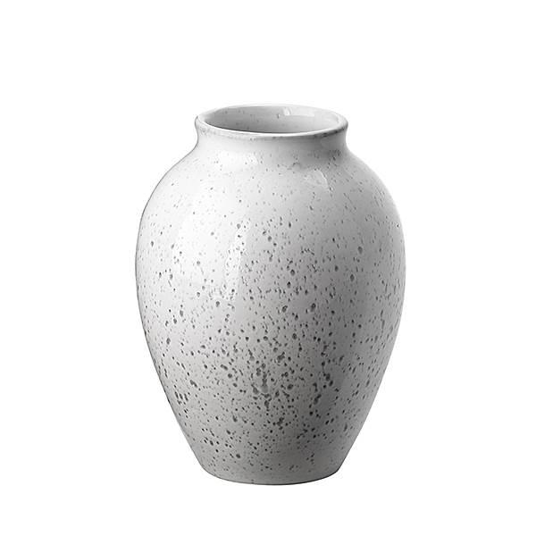 Knabstrup Keramik Knabstrup vase hvid/grå - 12,5 cm. 