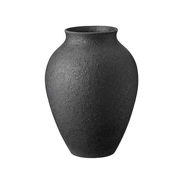 Knabstrup Keramik Knabstrup vase sort - 20 cm.