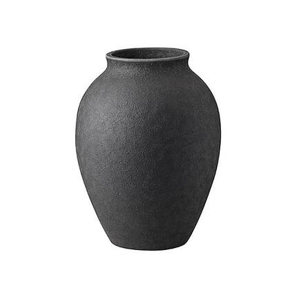 Knabstrup Keramik Knabstrup vase sort - 12,5 cm.