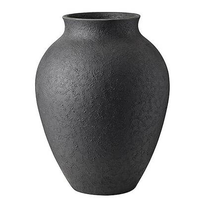 Knabstrup Keramik Knabstrup vase sort - 35 cm.