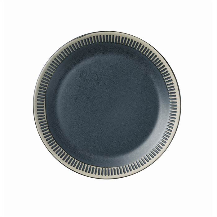 Knabstrup keramik Colorit tallerken, Ø19 cm, Mørk grå