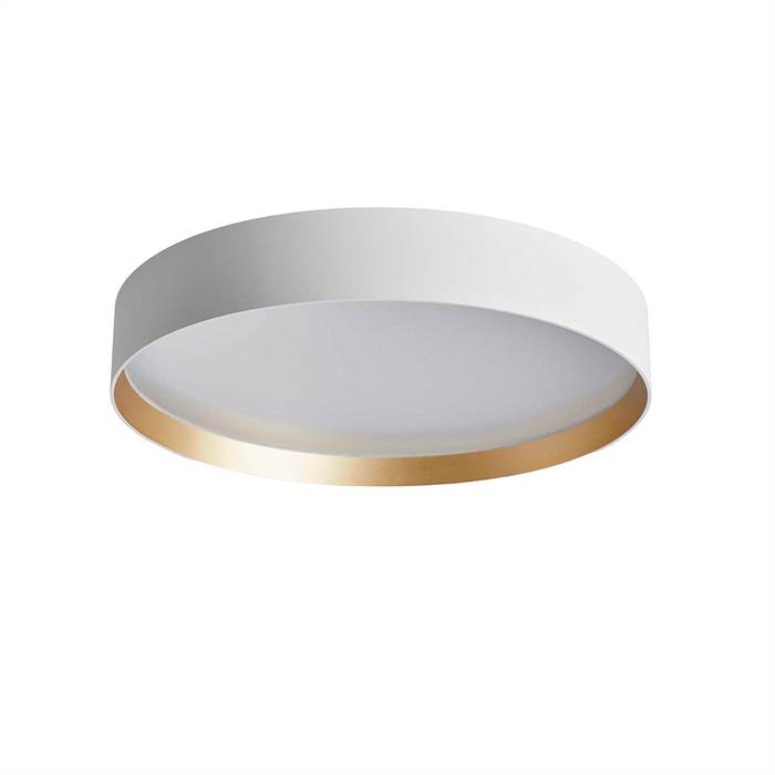 Køb Lampefeber Lucia loftlampe – Ø45 cm – Hvid / Messing