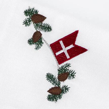 Langkilde & Søn - Juledækkeserviet med flag - 38 x 50 cm.