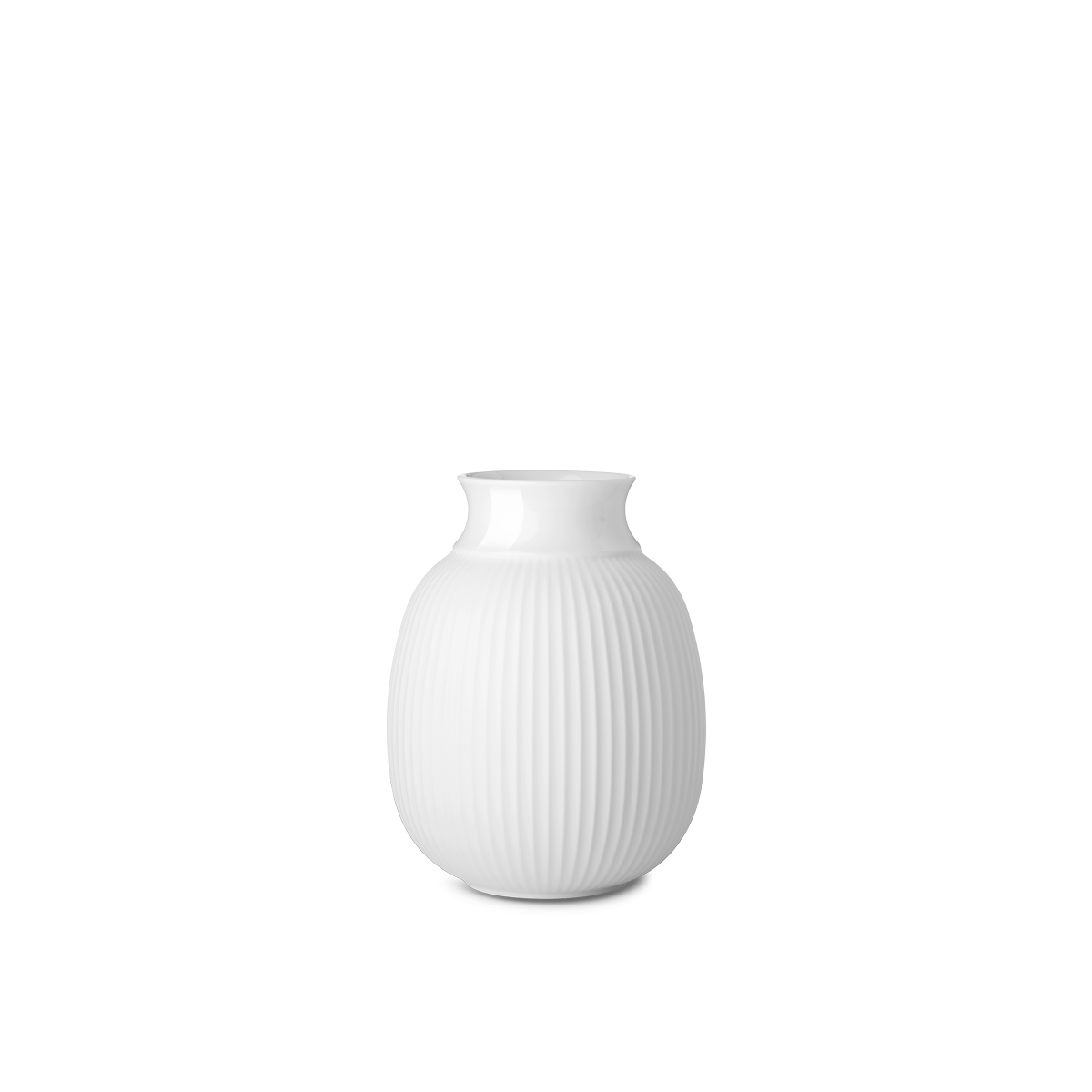 Pas på Venture Komedieserie Lyngby Curve Vase H 12 cm. Hvid