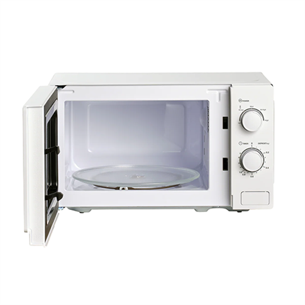 Mikrobølgeovn i hvid fra Scandomestic