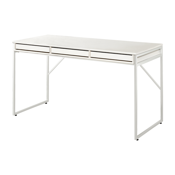 Mistral metalstel til 101 skrivebordstop - Hvid pulverlakering