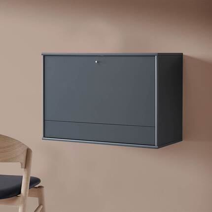  Mistral skab med klap - 89x61x42 cm - antracit