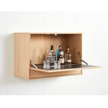  Mistral skab med klap - 89x61x42 cm - hvidpig. eg