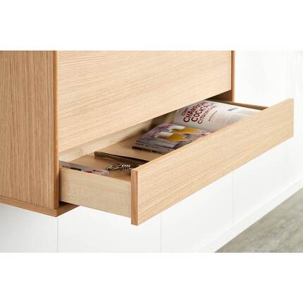  Mistral skab med klap - 89x61x42 cm - hvidpig. eg