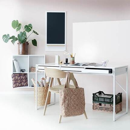 Mistral skrivebord med 3 skuffer - Hvid