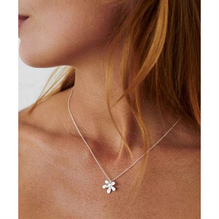 Pernille Corydon Wild Poppy necklace adj. 42-46 cm - Forgyldt genbrugssølv