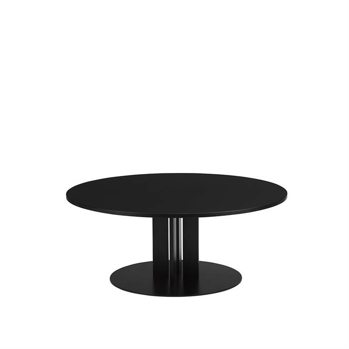 Normann Copenhagen Scala sofabord - Sort egetræ - Ø110 cm