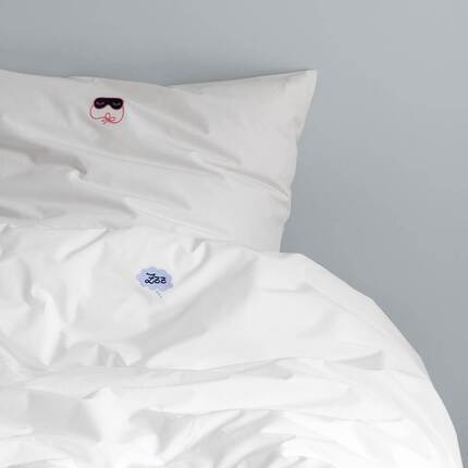 Normann Copenhagen - Snooze sengesæt - Deep sleep hvid 