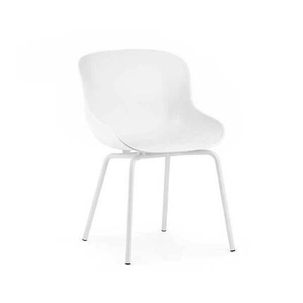 Normann Copenhagen Hyg spisebordsstol - Hvid/stål 