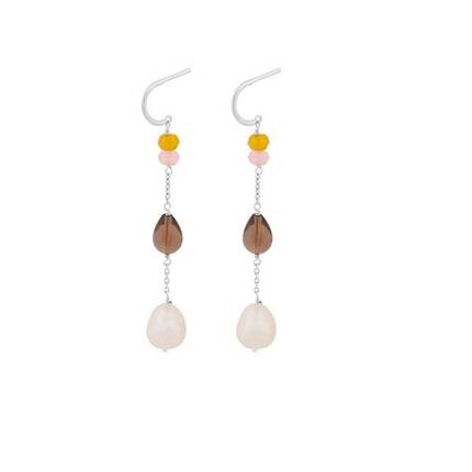 Pernille Corydon Lagoon shade earrings - sølv