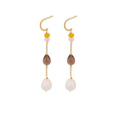 Pernille Corydon Lagoon shade earrings - forgyldt