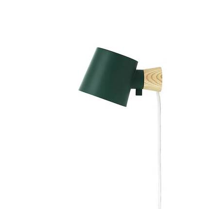 Normann Copenhagen - Rise wall lamp - petrol green