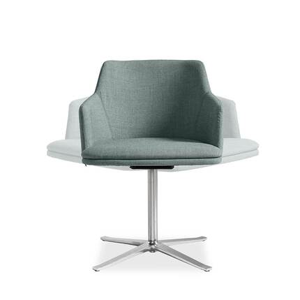Skovby SM55 spisebordsstol - Drejestel i blank alu - Stofgruppe 1
