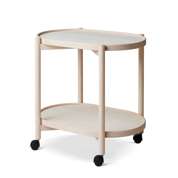 Thomsen Furniture James oval bakkebord - bøg/bøg - 40 x 60 cm