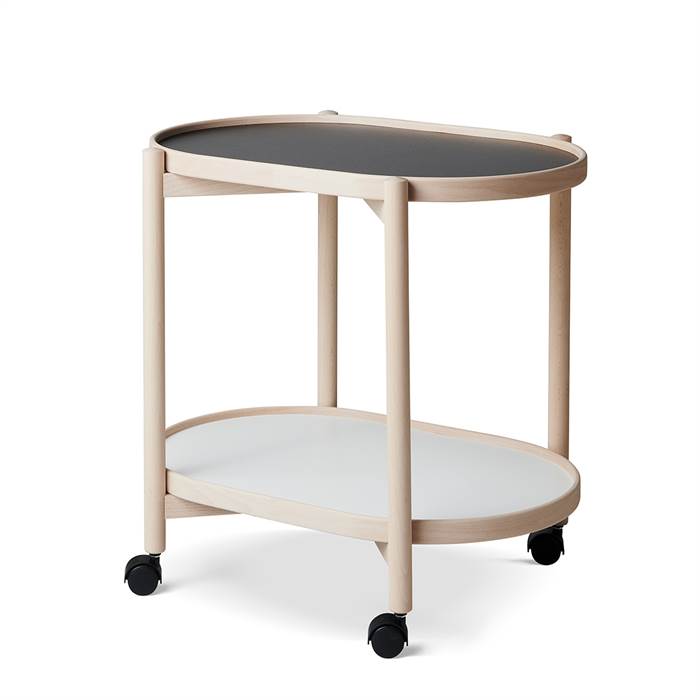 Thomsen Furniture James oval bakkebord - bøg/melamin - 40 x 60 cm