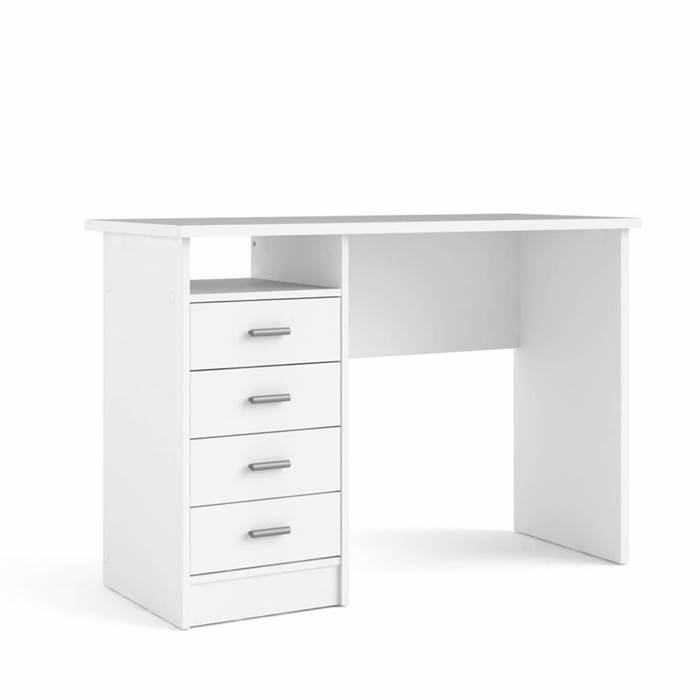 Se Tvilum Function Plus skrivebord - 110 cm - Hvid hos Erling Christensen Møbler