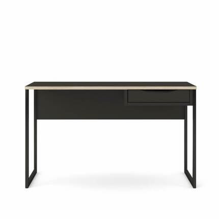 Tvilum Function Plus skrivebord - 130 cm - Mat sort 