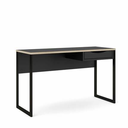 Tvilum Function Plus skrivebord - 130 cm - sort 