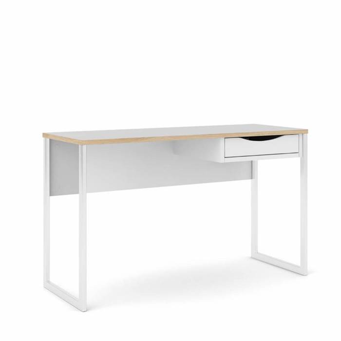Se Tvilum Function Plus skrivebord - 130 cm - Mat hvid hos Erling Christensen Møbler