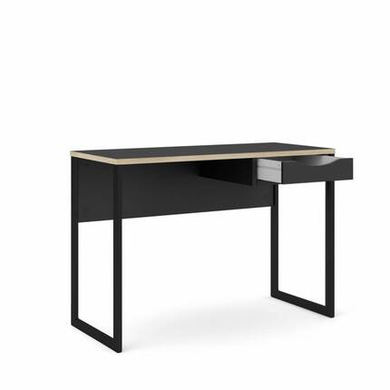 Tvilum Function Plus skrivebord - 110 cm - Mat sort