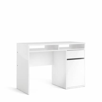 Tvilum Function Plus skrivebord - Hvid højglans 