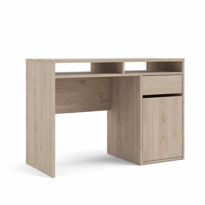 Se Tvilum Function Plus skrivebord - 1 låge - Jackson Hickory hos Erling Christensen Møbler