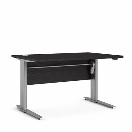 Tvilum Prima Komb. skrivebord - hæve/sænke - 120 cm  sort metal 