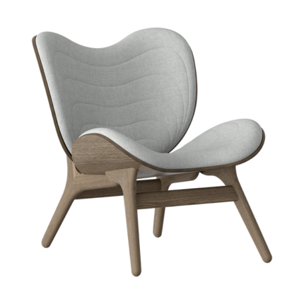 Umage Lounge Chair - Lysegrå - Mørk eg