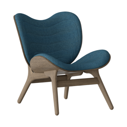 Umage Lounge Chair - Petrol blå - Mørk eg