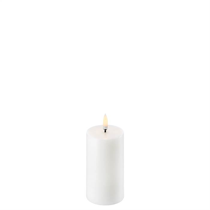 Uyuni Lighting LED Pillar bloklys - Ø5,8 x H10 cm - Nordic White