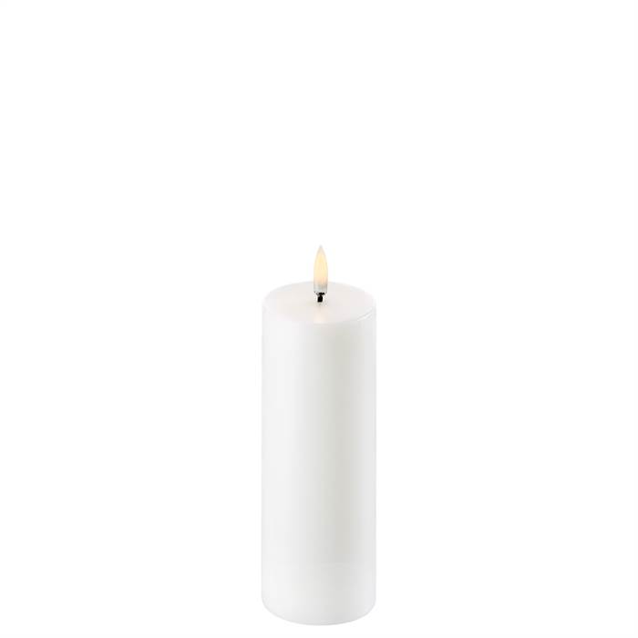 Uyuni Lighting LED Pillar bloklys - Ø5,8 x H15 cm - Nordic White