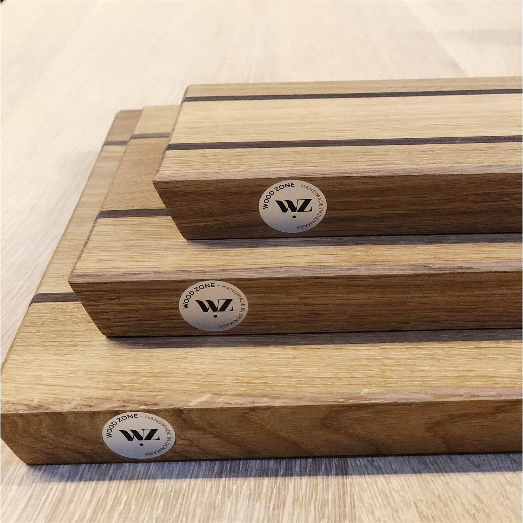 Wood Zone skærebræt sæt af 3 stk.